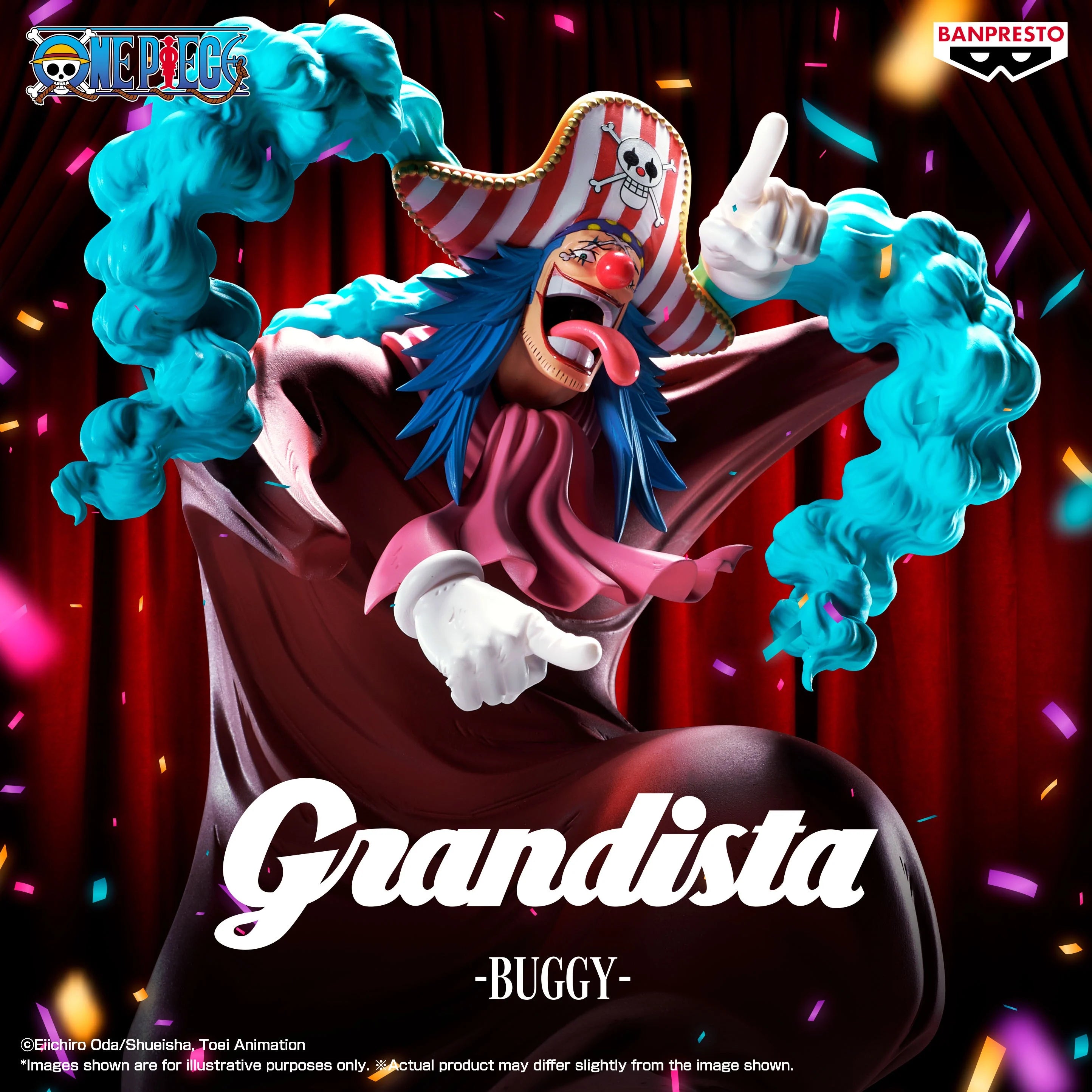 ONE PIECE - Buggy - Figure Grandista 25cm