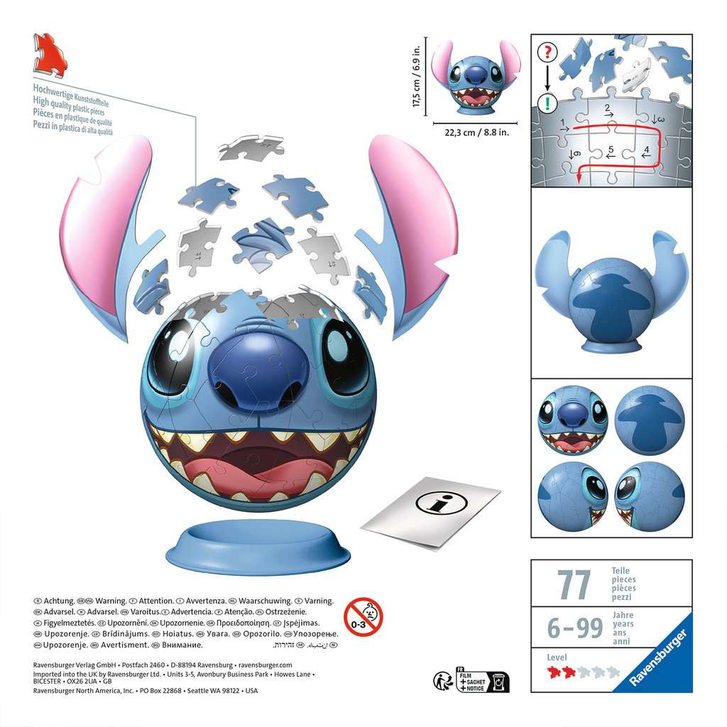 DISNEY - Puzzle 3D - Stitch 77p