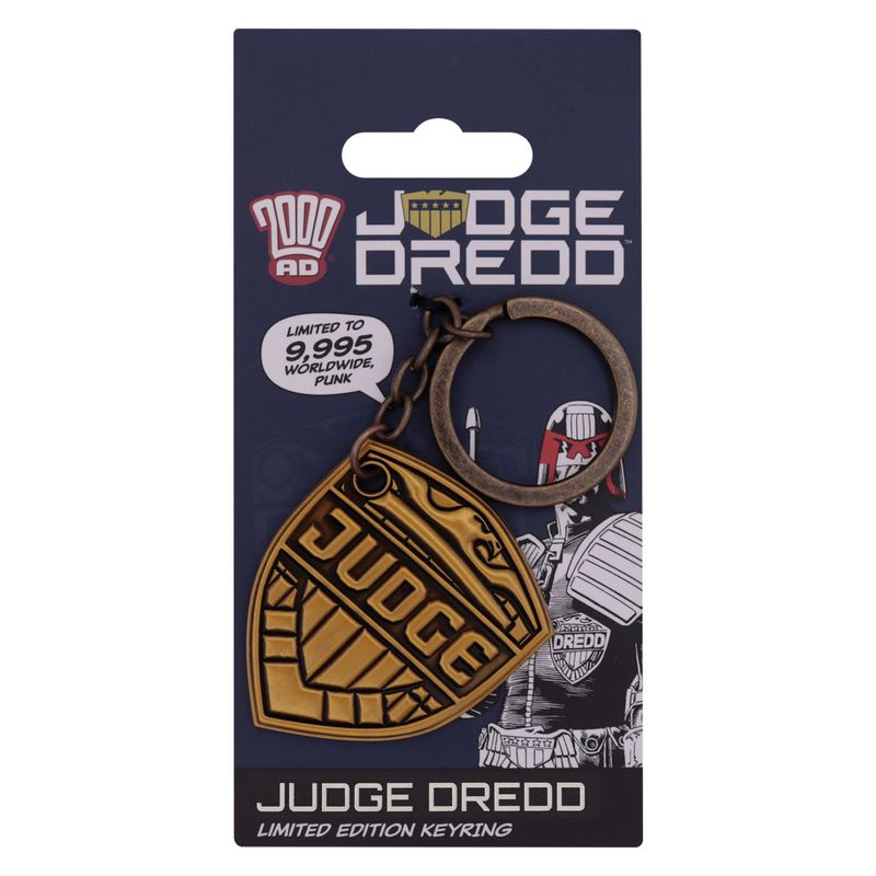 2000AD JUDGE DREDD - Badge - Limited Edition Keyring