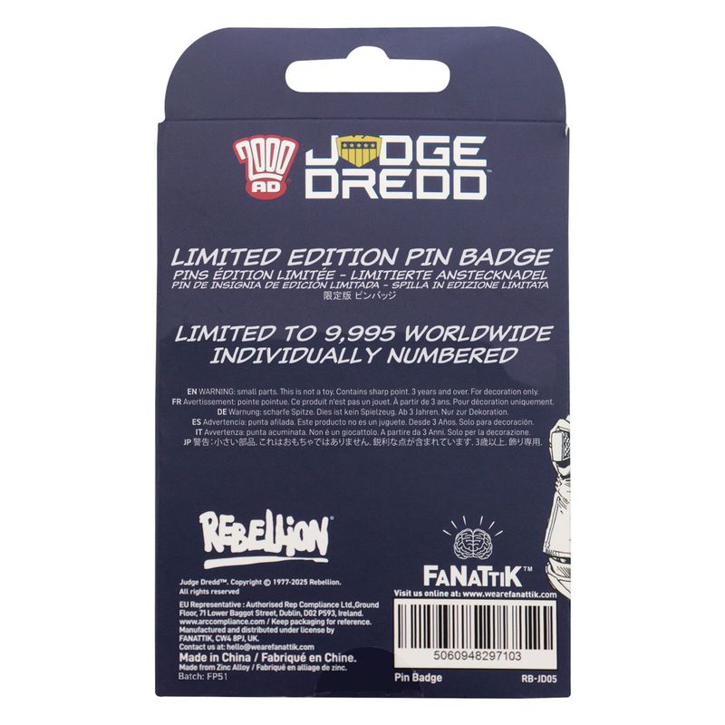 2000AD JUDGE DREDD - You're next Punk - Limited Edition Pin's