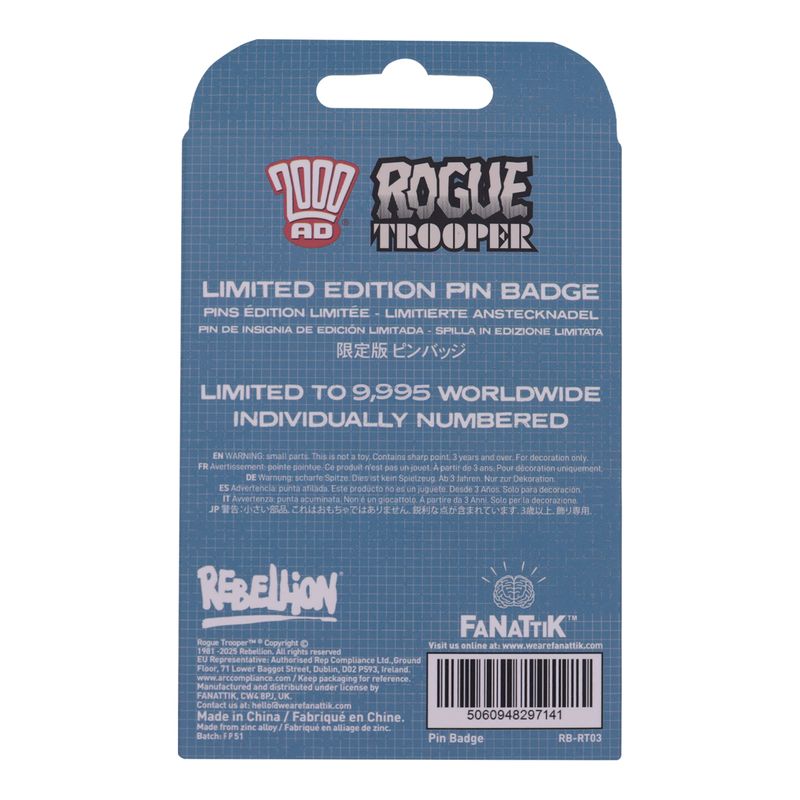 2000AD ROGUE TROOPER - GI - Limited Edition Pin's