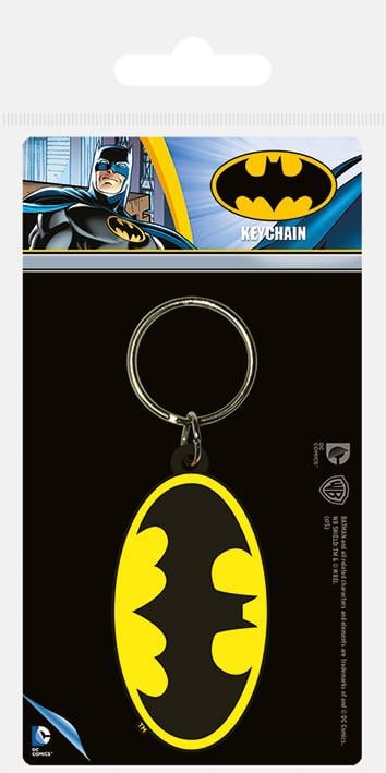 DC COMICS - Batman Symbol - Rubber Keychain