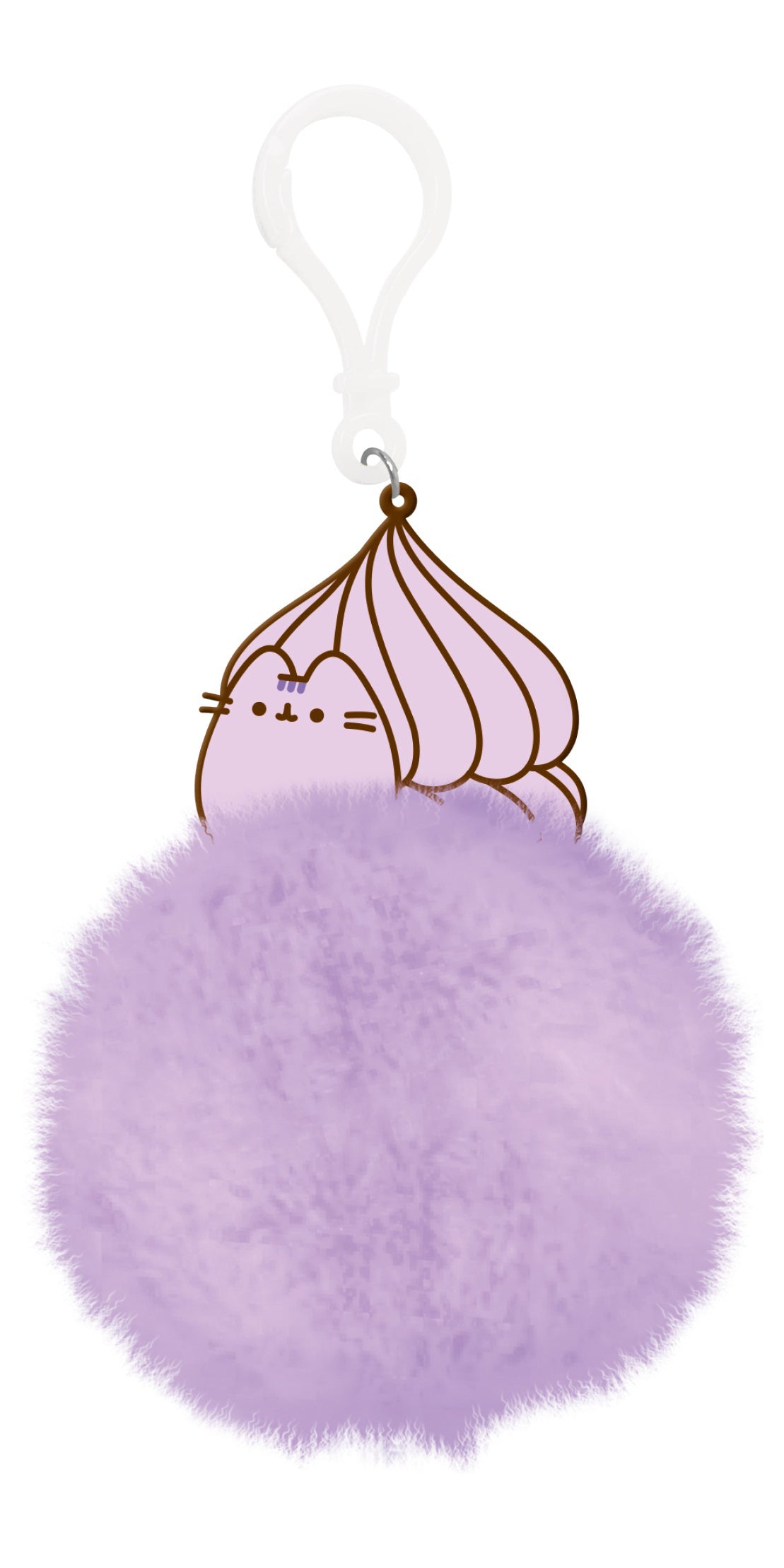 PUSHEEN - Macarons - Pom Pom Keychain