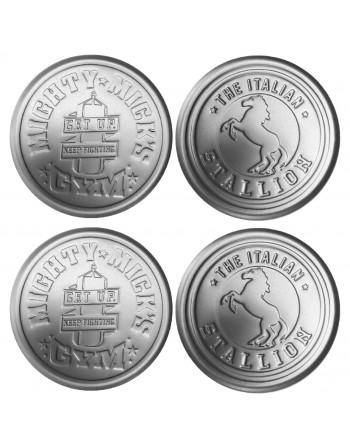 ROCKY - Set of 4 Metal Coasters