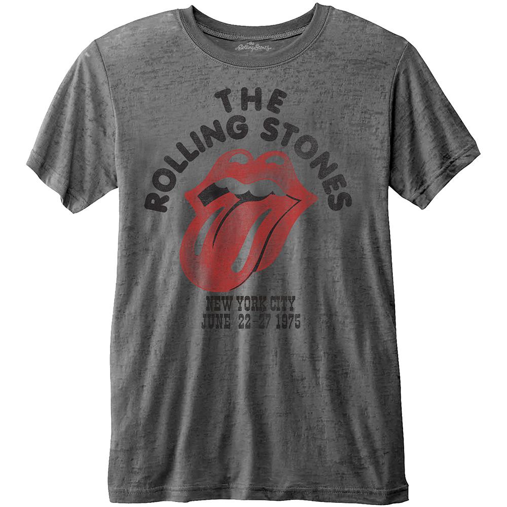 ROLLING STONES - T-Shirt BurnOut - NYC 1975 (M)