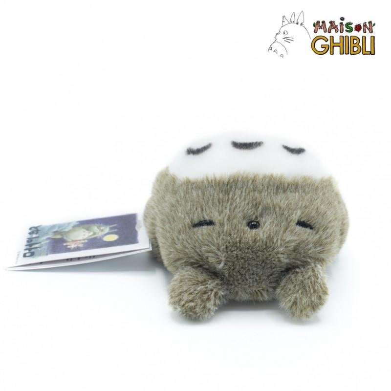 MY NEIGHBOR TOTORO - Grey Totoro Lying Down - Fluffy Beanbag Plush 7cm