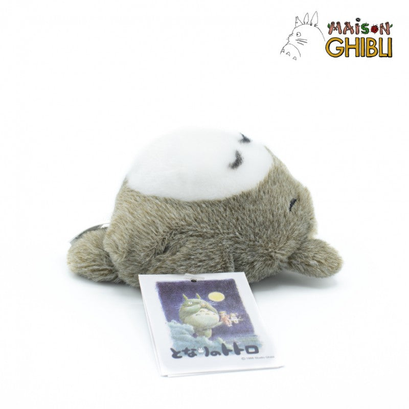 MY NEIGHBOR TOTORO - Grey Totoro Lying Down - Fluffy Beanbag Plush 7cm