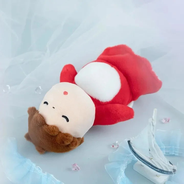 PONYO ON THE CLIFF - Ponyo lies down - Nakayoshi Plush 15cm