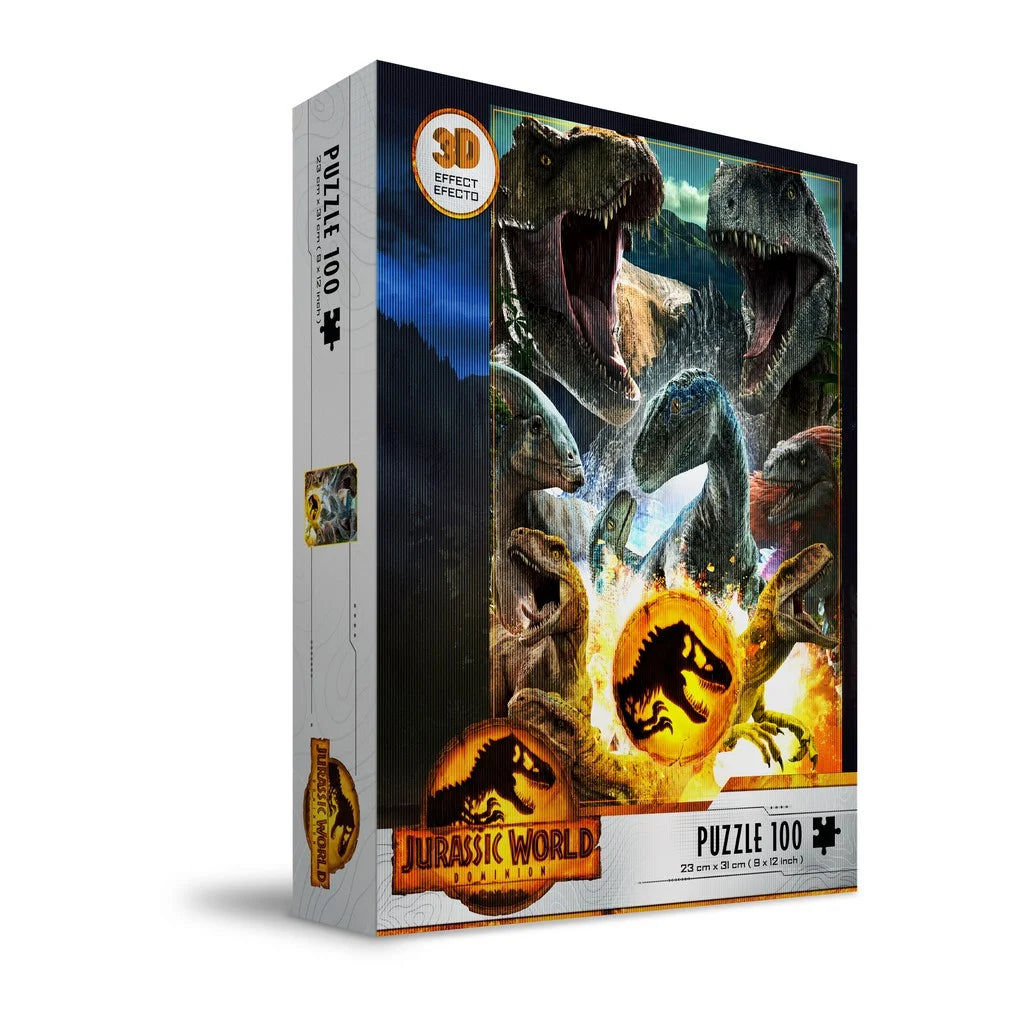 JURASSIC WORLD - Compo Carnivorous - Puzzle 3D Effect 100P
