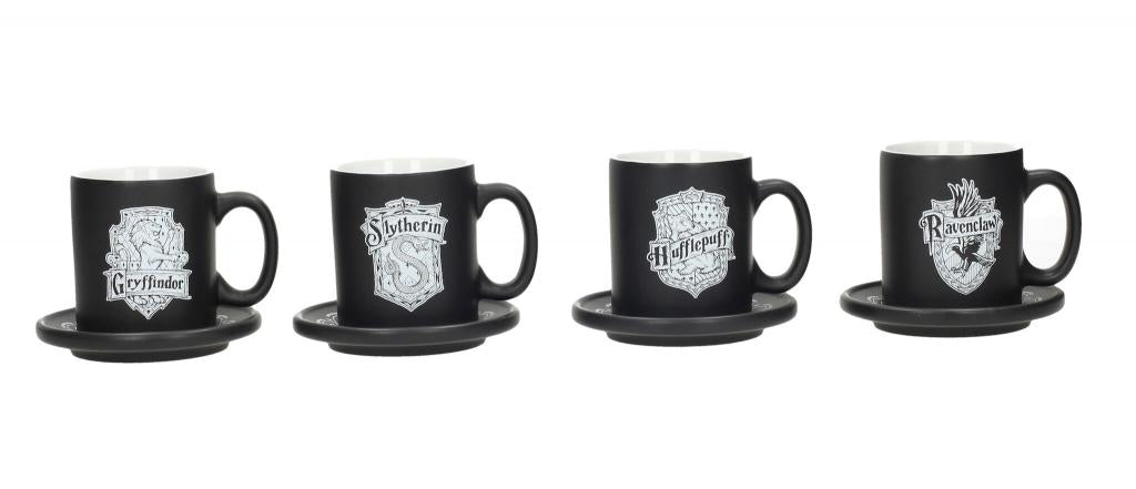 HARRY POTTER - Pack 4 Espresso Mugs Emblems Limited Collector Edition