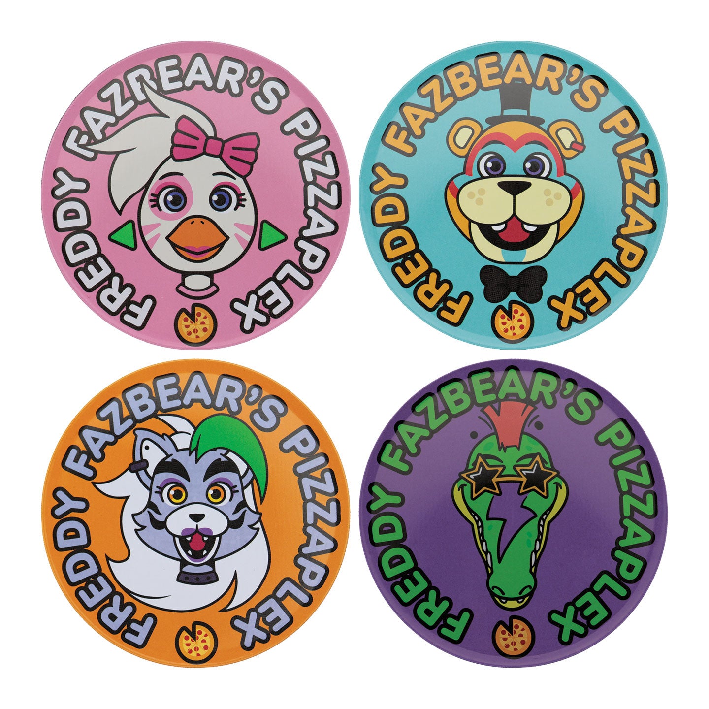 FIVE NIGHTS AT FREDDDY'S - 4 Embossed Metal Coasters