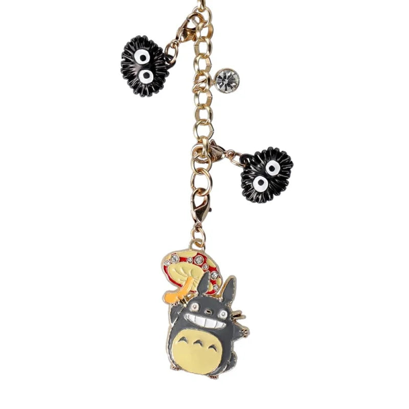 MY NEIGHBOR TOTORO - Grey Totoro & Mushroom - Chainette charms