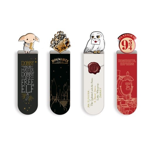 HARRY POTTER - Set de 4 Marque-Pages
