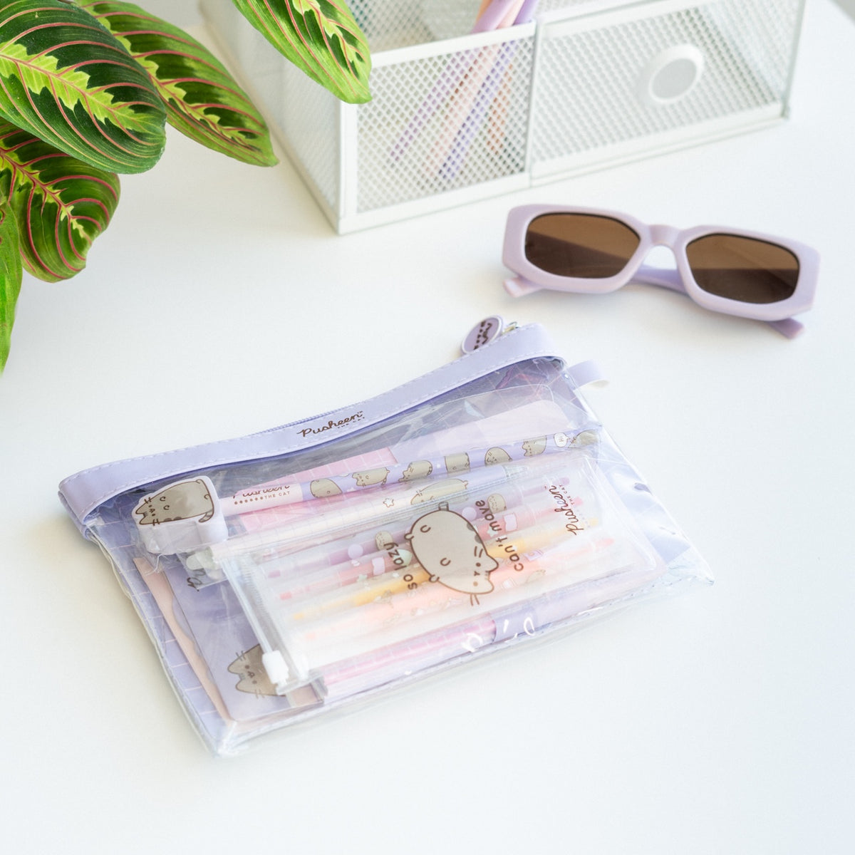 PUSHEEN - Stationery Set with 3 A6 Notebooks - 10pc.