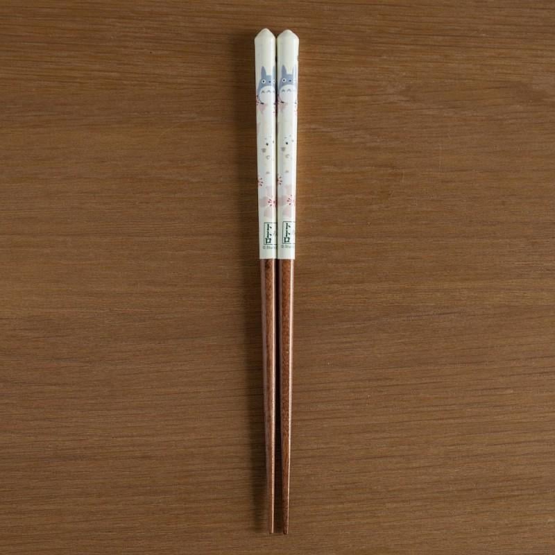 MON VOISIN TOTORO - Cerisiers en fleurs - baguettes Laquées 21cm