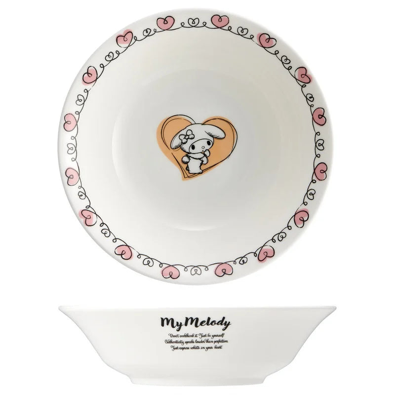 HELLO KITTY - My Melody - Deep plate "Bone China" 16.7x4.5cm