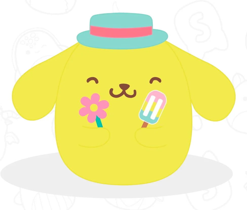SQUISHMALLOWS - Hello Kitty - Pompompurin Popsicle Plush 20cm