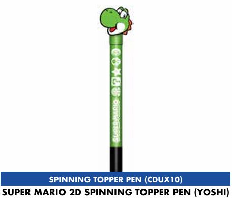 SUPER MARIO - Yoshi - 2D Spinning Topper Pen