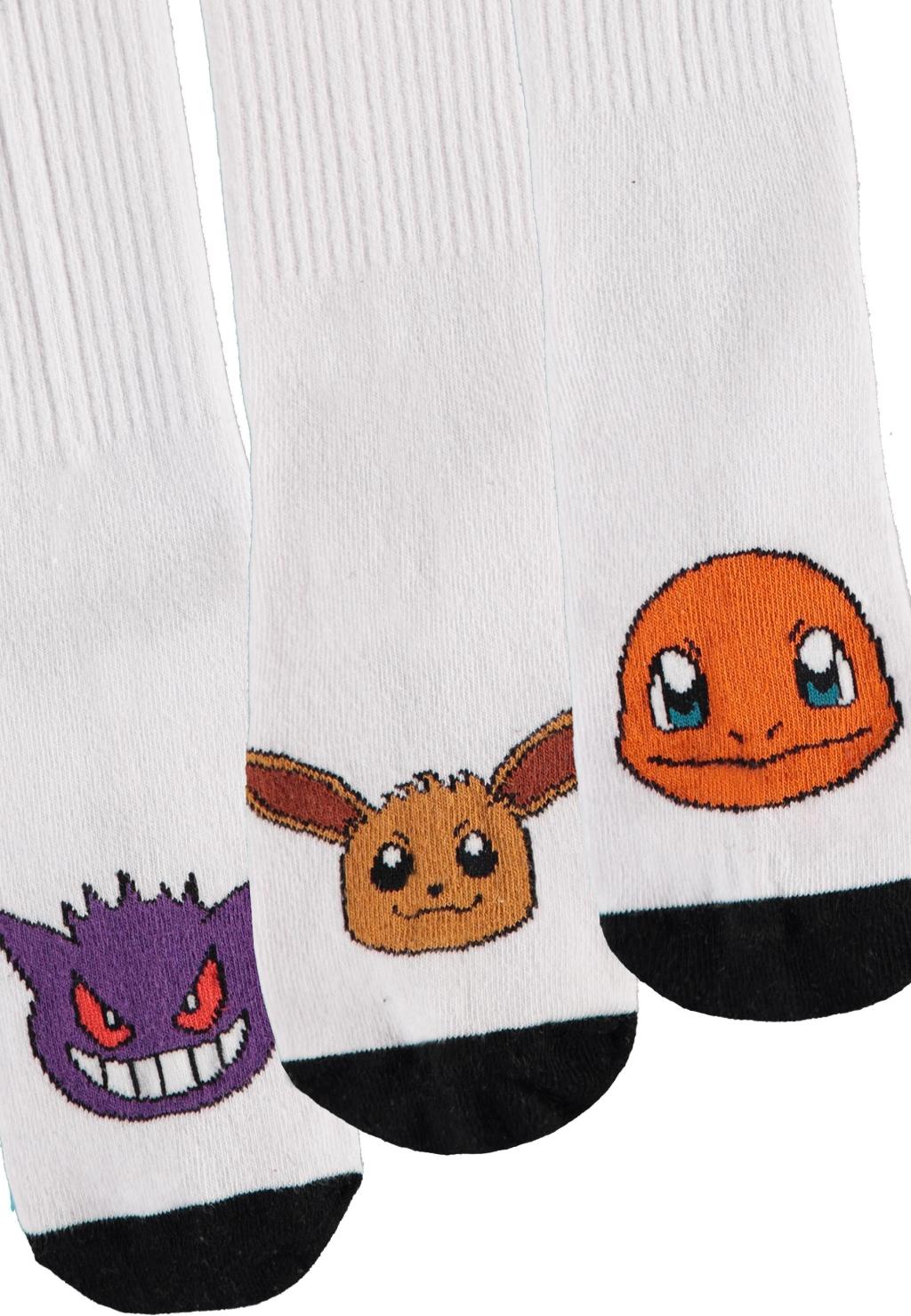 POKEMON - Trio - Pack of 3 pairs of Sport socks (S 3-5)