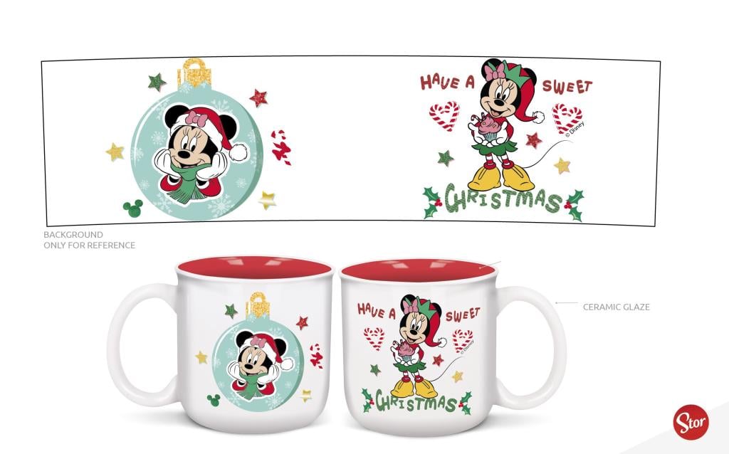 MINNIE - Merry Xmas - Breakfast Mug - 14oz