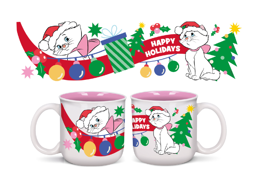 DISNEY - Marie - Merry Xmas - Breakfast Mug - 14oz