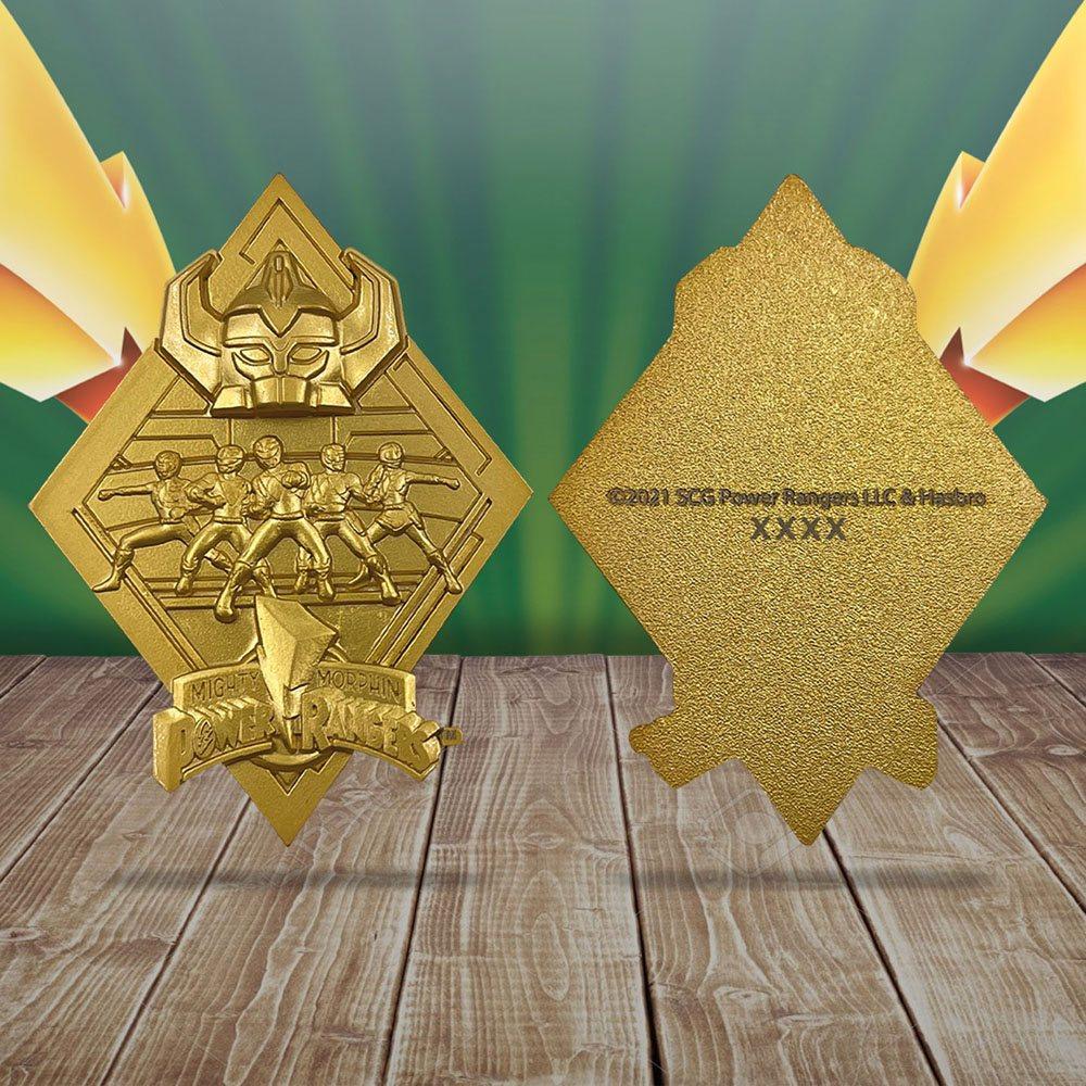 POWER RANGERS - Collector Gold Plated Medallion '9x12.5x2.5cm'