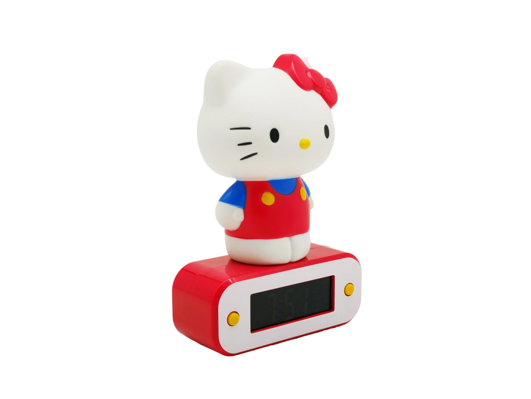 HELLO KITTY - Alarm Clock with LED Lamp - 7inch