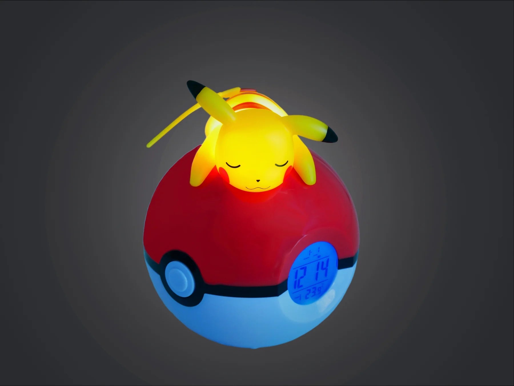 POKEMON - Pikachu Pokeball - Alarm Clock with LED Lamp