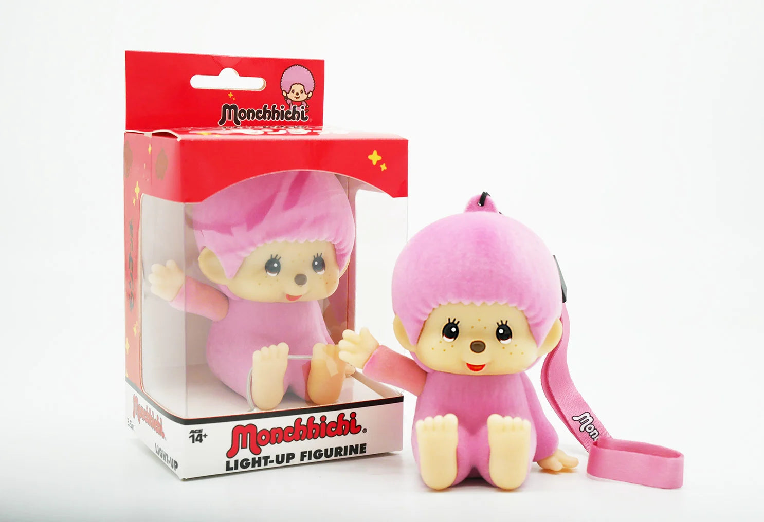 MONCCHICHI - LED Light-Up Pink Figure 3,5inch