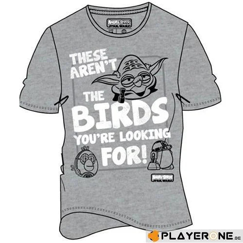 ANGRY BIRDS - T-Shirt Star Wars These Aren't The Birds (S)