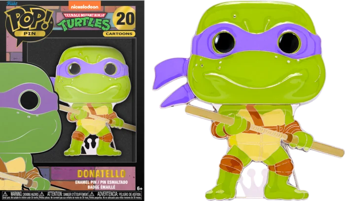 TEENAGE MUTANT NINJA TURTLES - Pop Large Enamel Pin N° 20 - Donatello