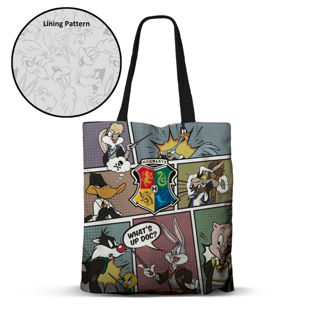 LOONEY TUNES to Hogwarts - Premium Tote Bag '40x33x1cm'