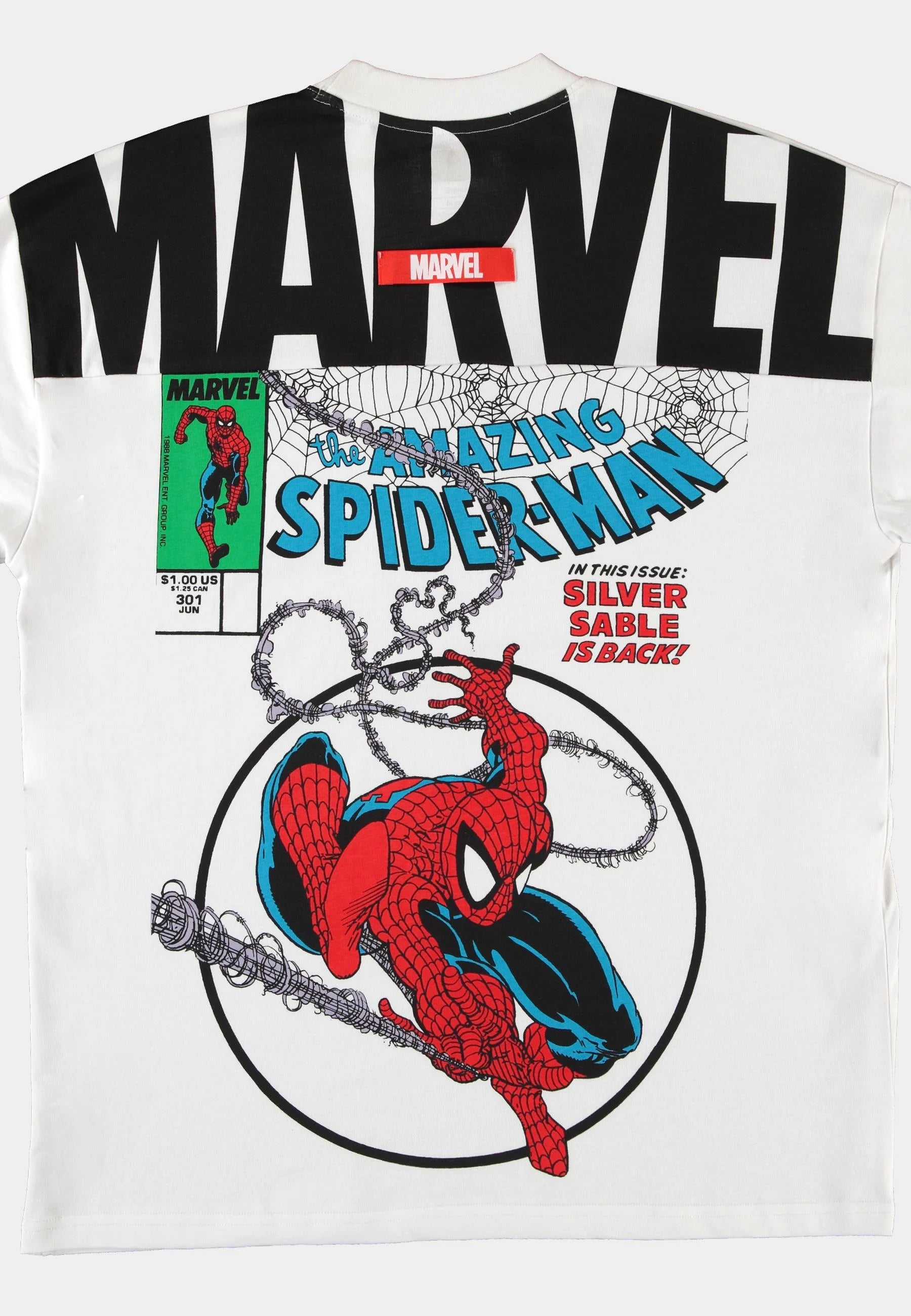 SPIDER-MAN - Split Comic - Men's T-shirt Loose Fit (M)