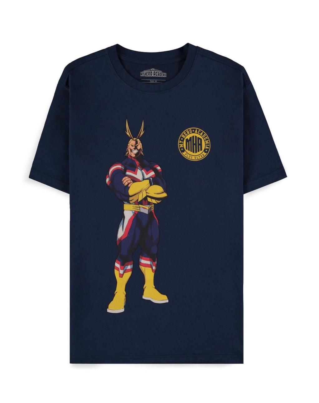 MY HERO ACADEMIA - Navy All Might Quote - Men's T-shirt (XS)