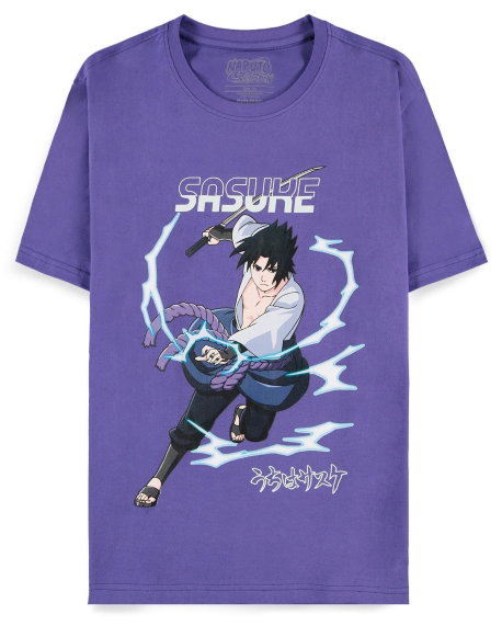 NARUTO - Sasuke Purple - Men T-Shirt (L)