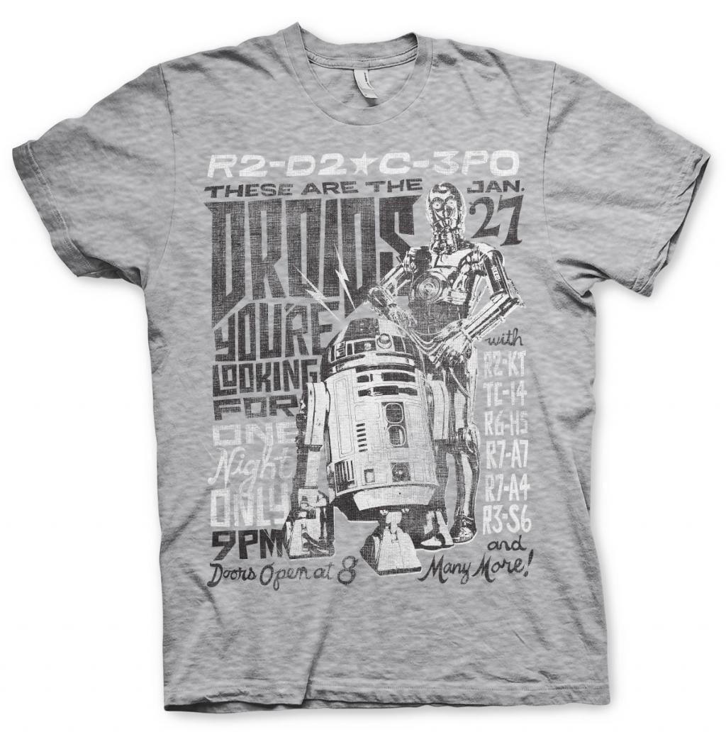 STAR WARS 7 - T-Shirt Droids Night (L)