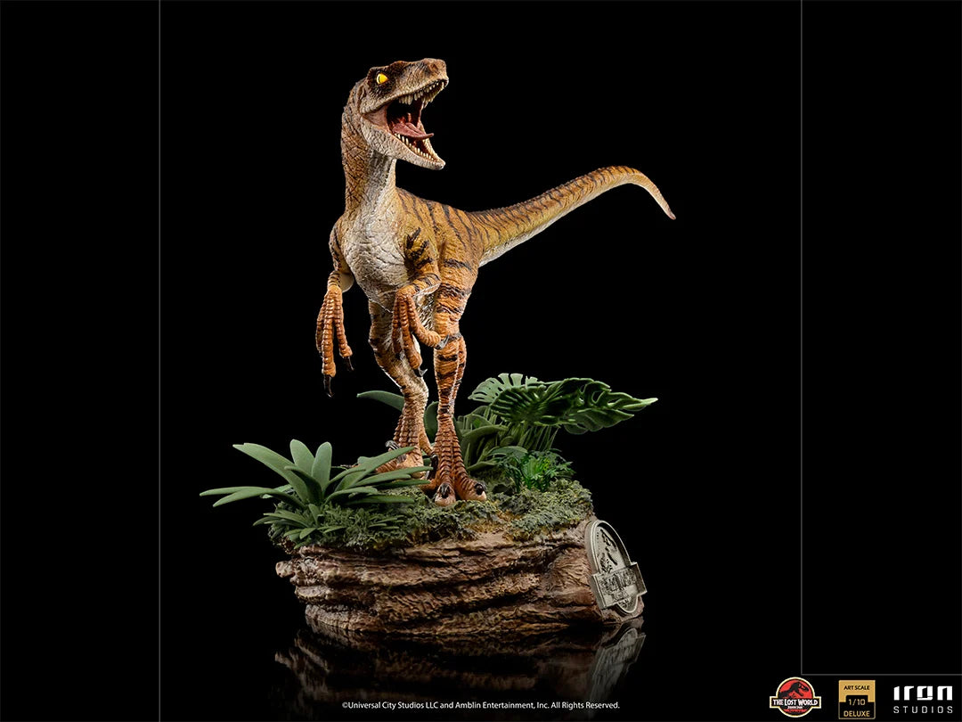 JURASSIC PARK LOST WORLD -Velociraptor Del. -Statue ArtScale 1/10 18cm