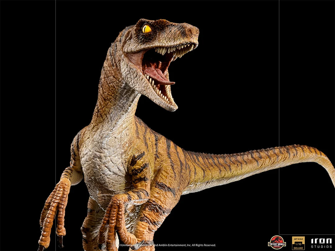 JURASSIC PARK LOST WORLD -Velociraptor Del. -Statue ArtScale 1/10 18cm