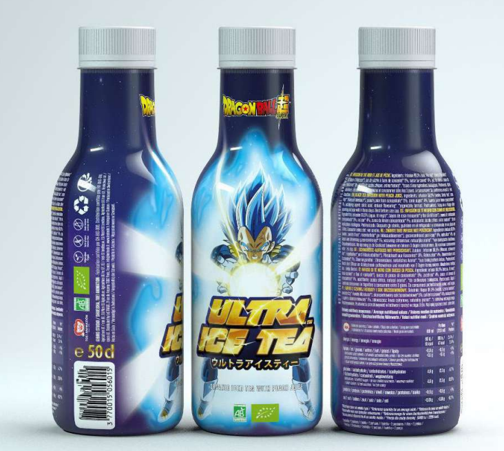 DRAGON BALL SUPER - Ultra Ice Tea - Vegeta - Bottle 50 Cl