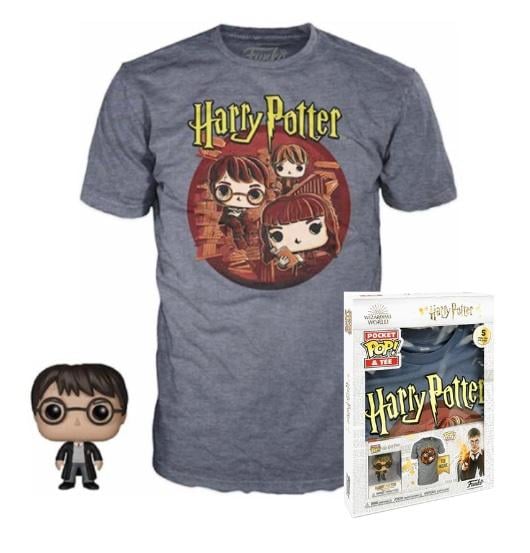 HARRY POTTER - Pocket POP - Harry Potter Trio + Tee (XL)