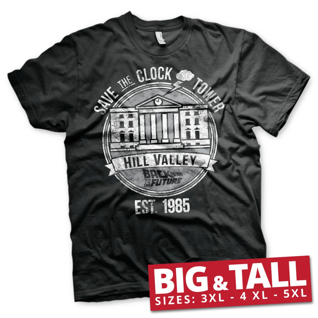 BACK TO THE FUTURE - T-Shirt Big & Tall - Save The Clock Tower (5XL)
