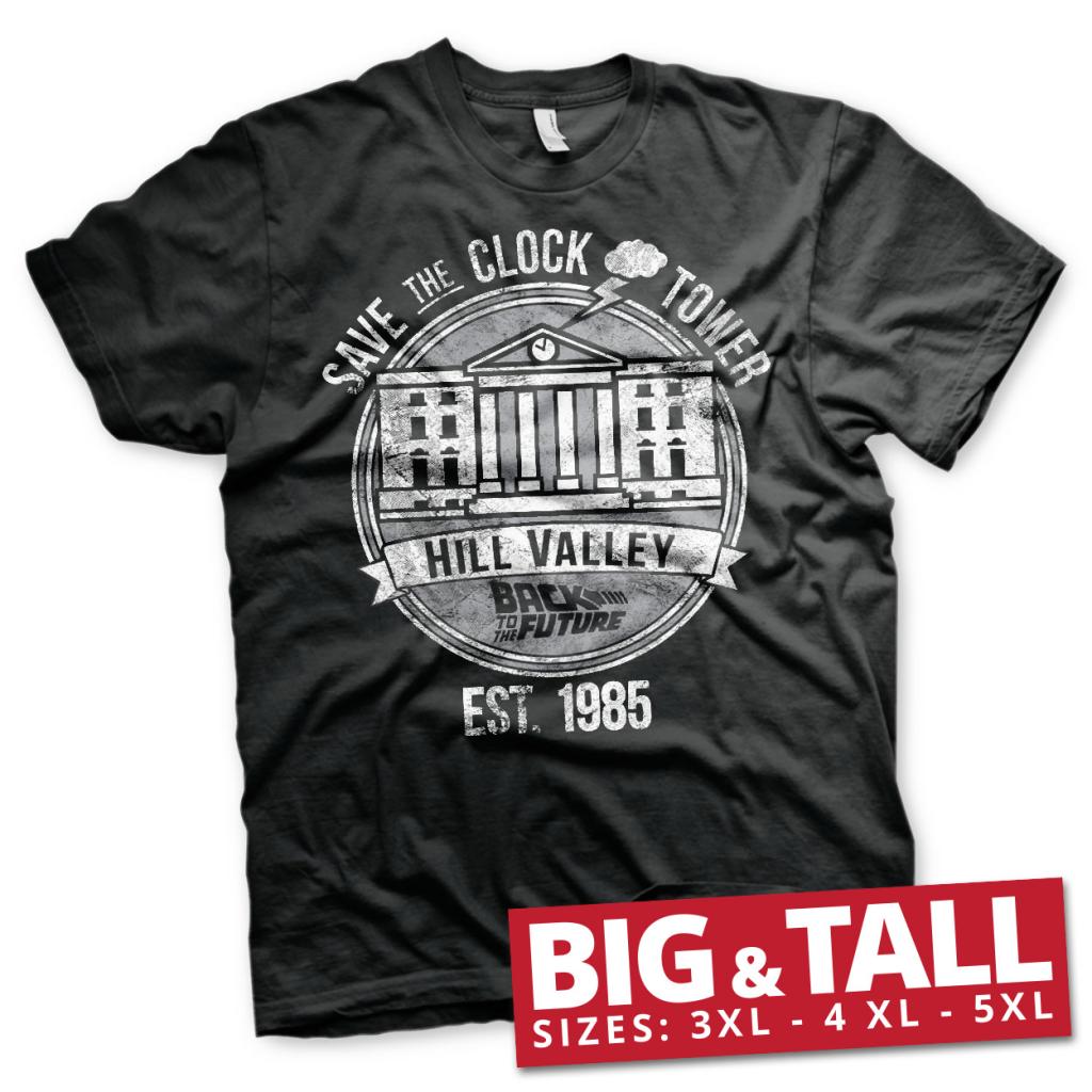 BACK TO THE FUTURE - T-Shirt Big & Tall - Save The Clock Tower (5XL)
