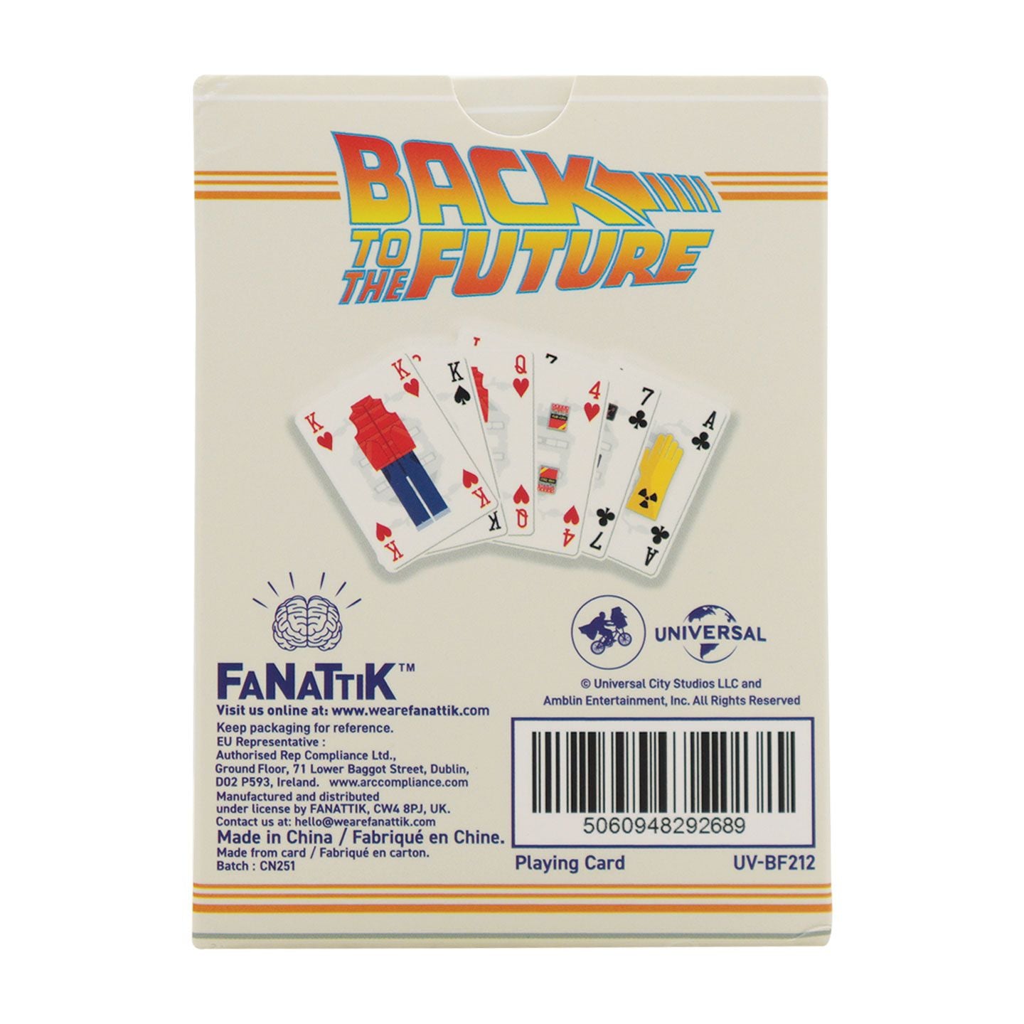 BACK TO THE FUTUR - Box of 12 Playing Cards