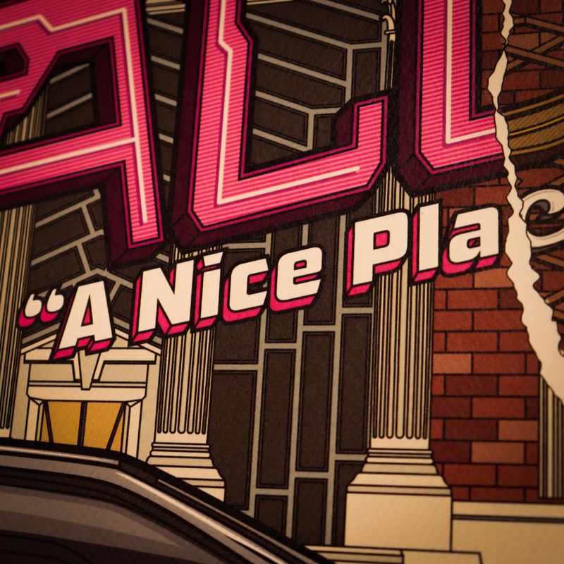 BACK TO THE FUTURE - Hill Valley - Art Print - Limited Edition