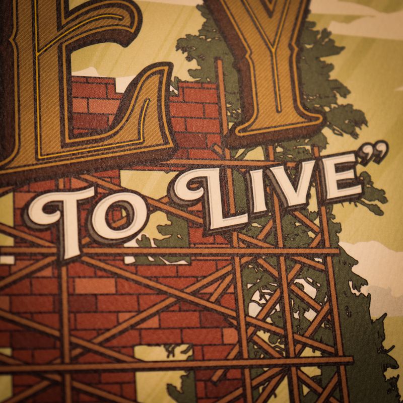 BACK TO THE FUTURE - Hill Valley - Art Print - Limited Edition