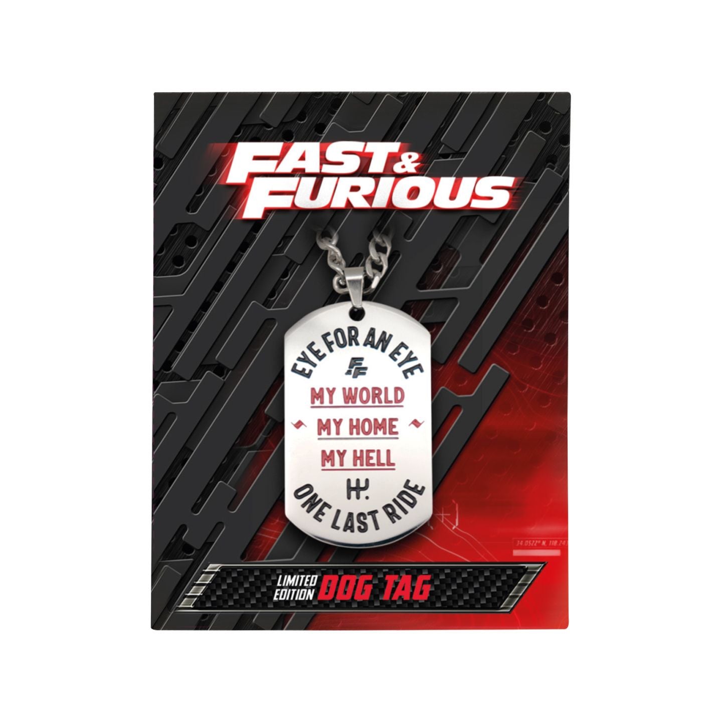 FAST & FURIOUS - Limited Edition Stainless Steel Dog Tag