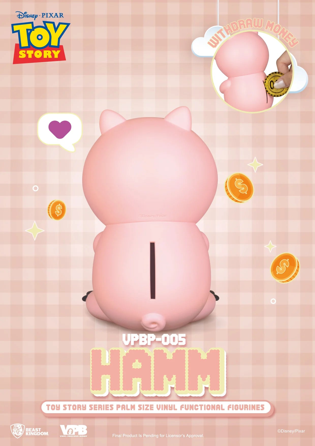 TOY STORY - Hamm - Bank Vinyl Figure 11.7cm