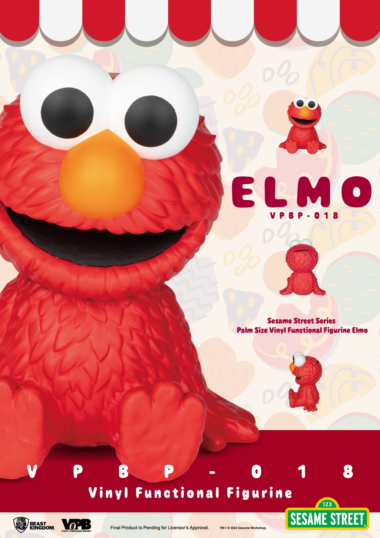 SESAME STREET - Elmo - Palm Size Bank 11.5cm