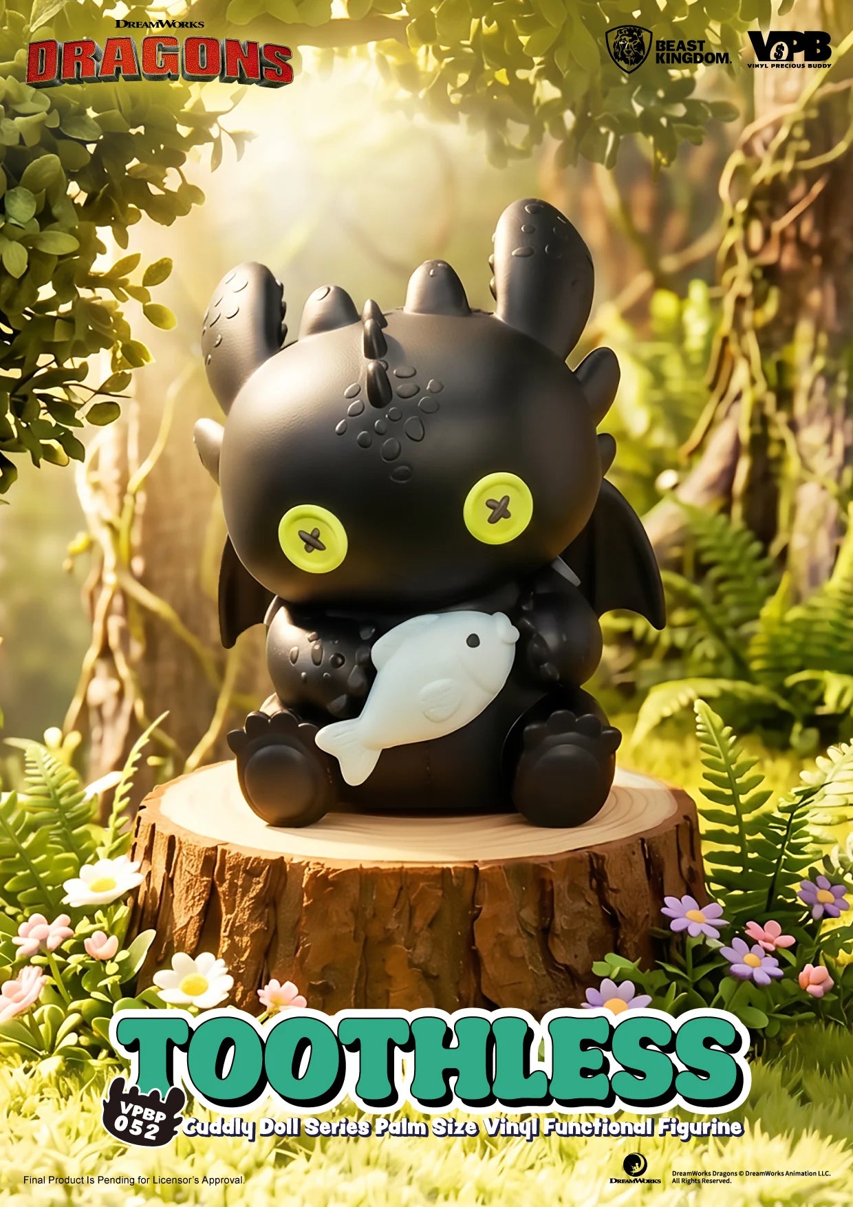 HOW TO TRAIN YOUR DRAGON - Toothless - Bank Vinyl Figure 11.7cm
