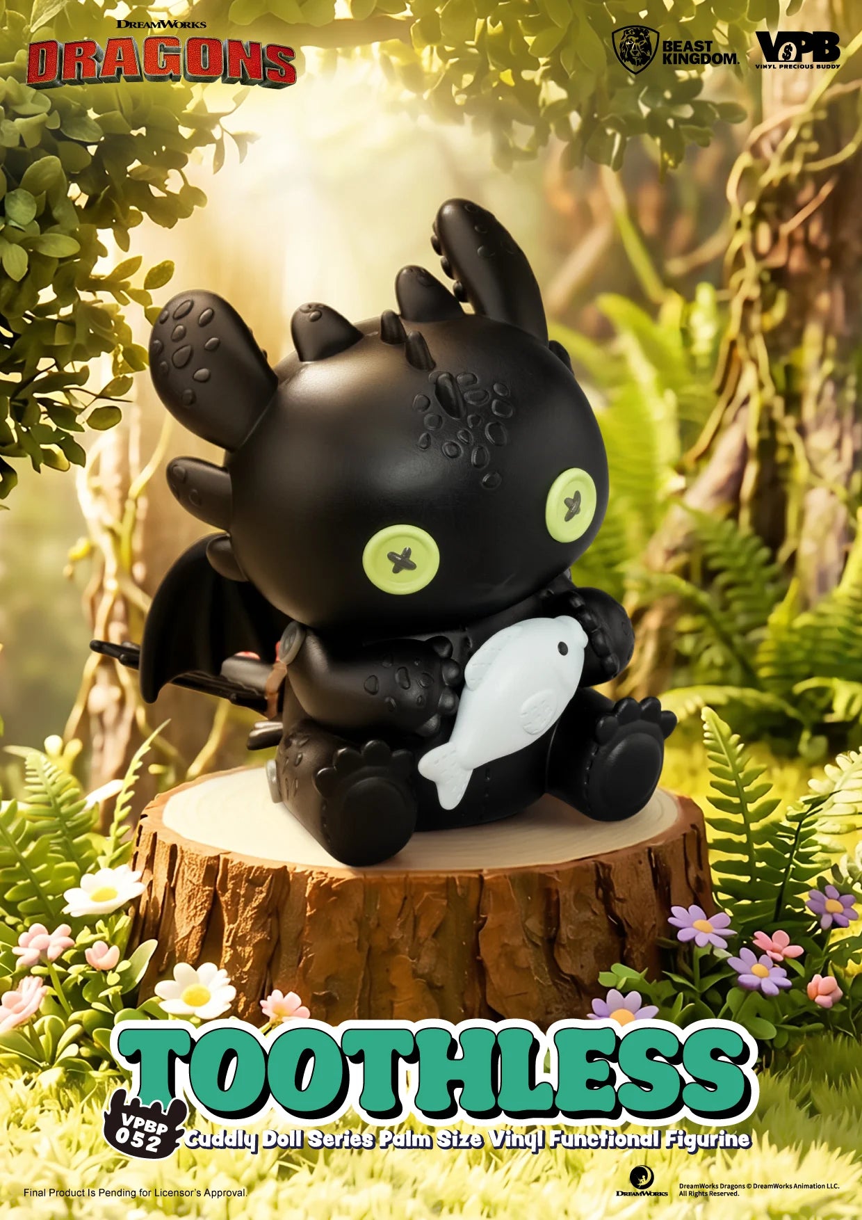 HOW TO TRAIN YOUR DRAGON - Toothless - Bank Vinyl Figure 11.7cm